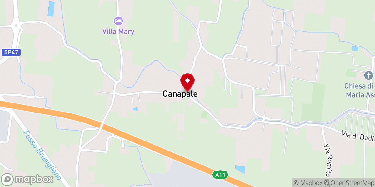 Map showing location of Chiesa Cattolica Parrocchiale S Maria Canapale