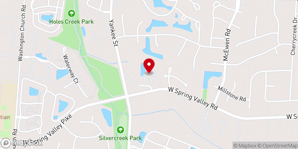Map showing location of Centerville Church of Christ