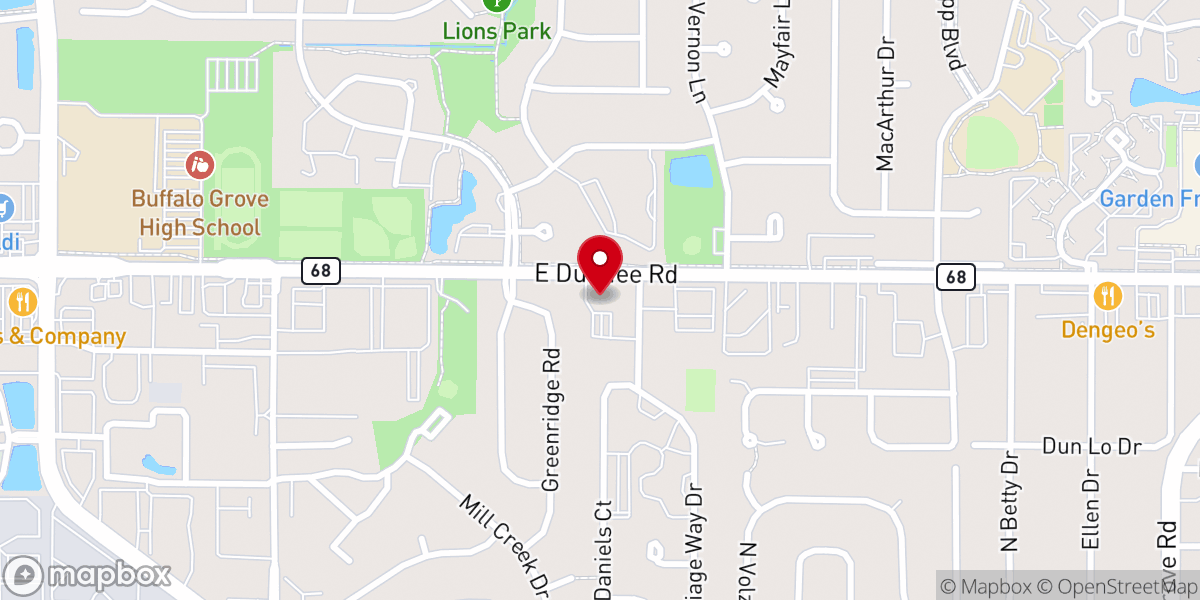 Map showing location of Living Christ Lutheran Church