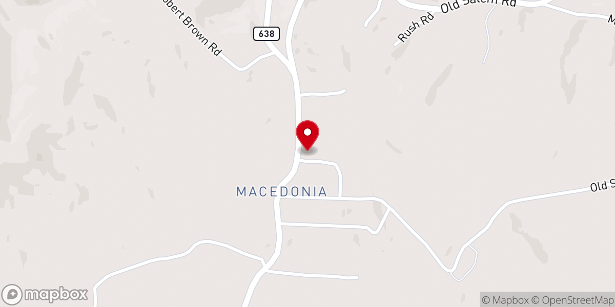 Map showing location of Macedonia Methodist Church-A Global Methodist Church