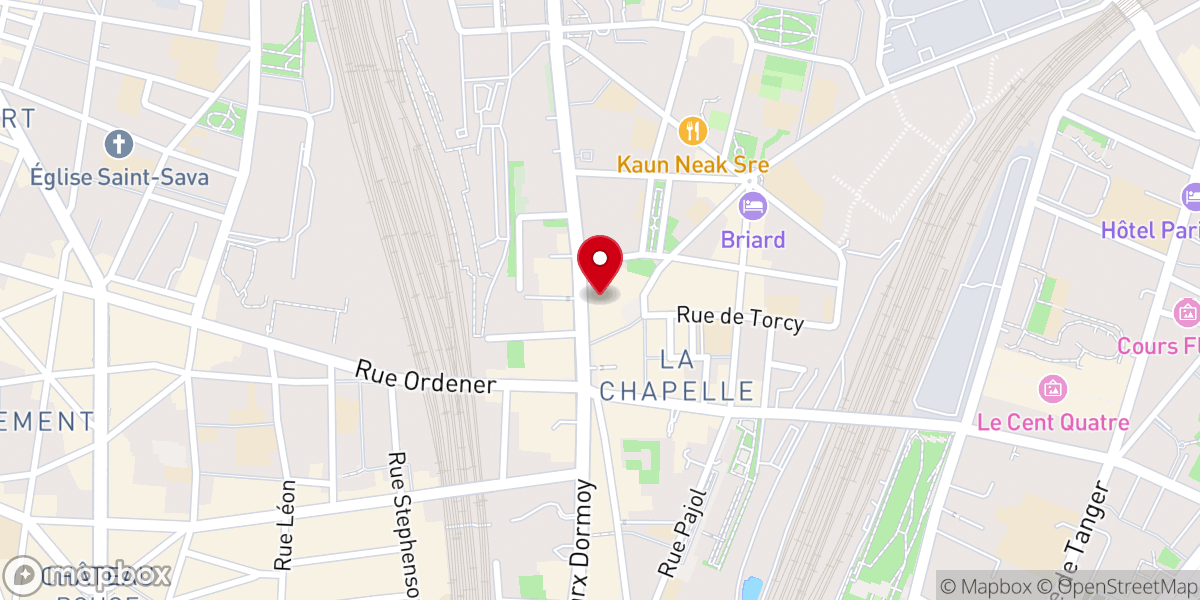 Map showing location of Basilique Sainte-Jeanne-d'Arc de Paris - Paroisse St Denys de la Chapelle