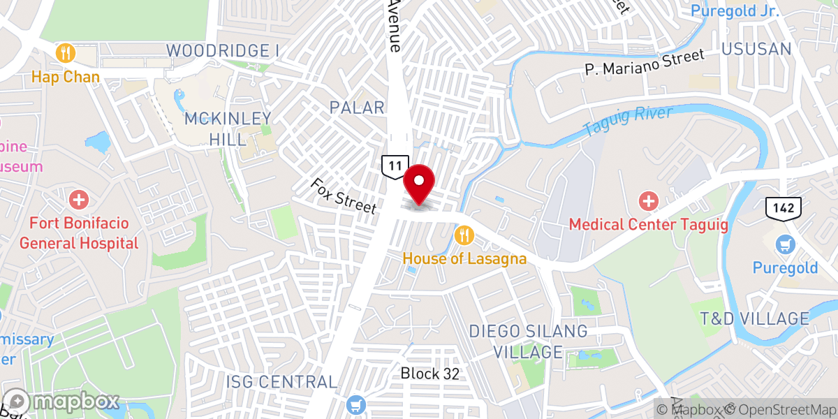 Map showing location of St. Joseph Chapel