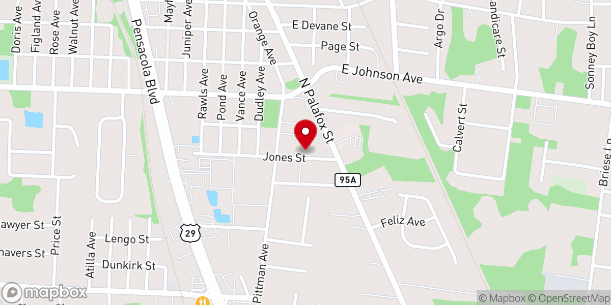 Map showing location of Calvary Way Full Gospel Church