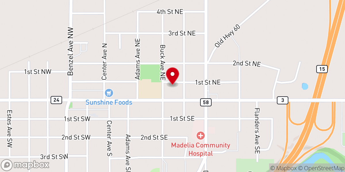 Map showing location of St Mary's Catholic Church Rectory