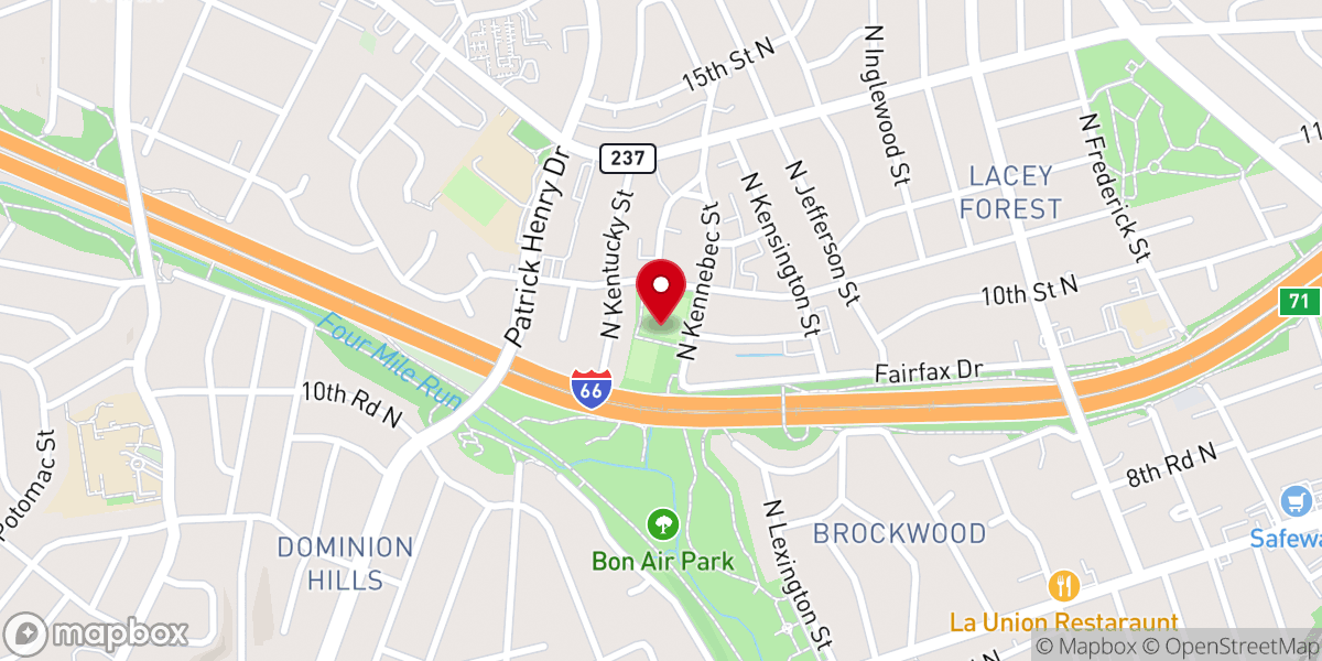 Map showing location of Westover Park