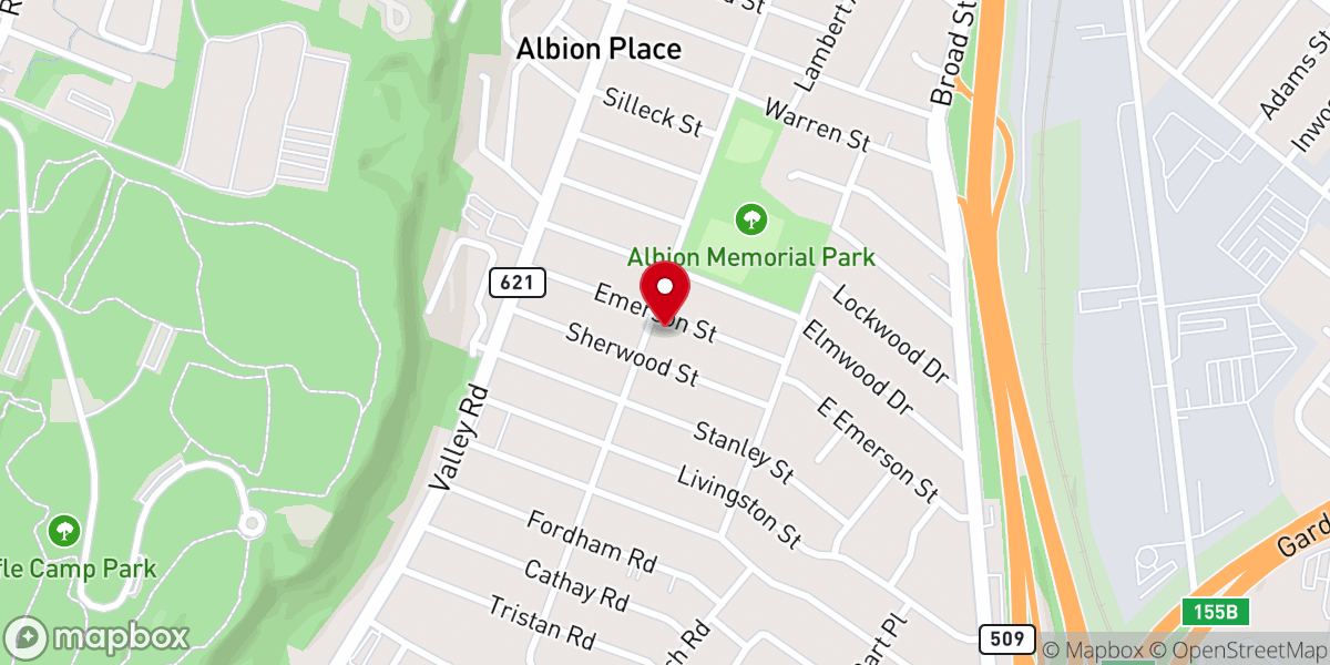 Map showing location of Living Hope Presbyterian Church