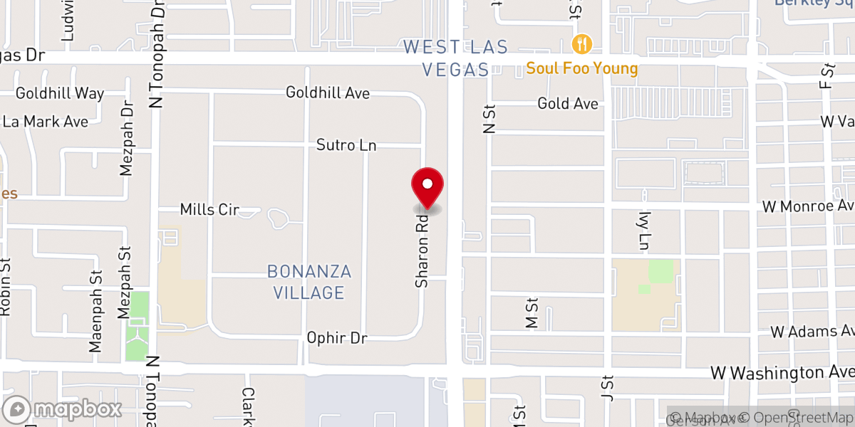 Map showing location of Newlight Missionary Baptist Church