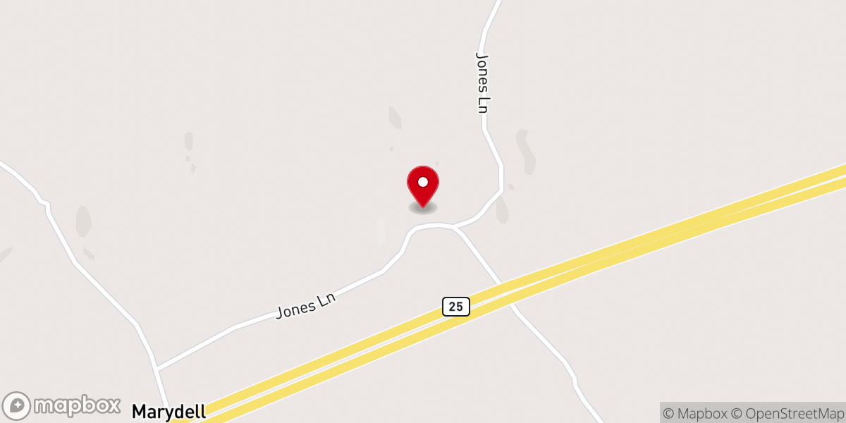 Map showing location of Ebenezer M. B. Church