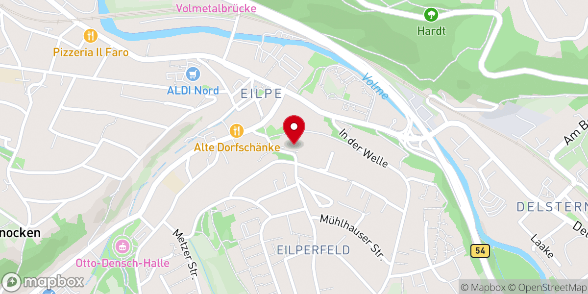 Map showing location of Christuskirche - Ev.-Luth. Christuskirchengemeinde Hagen