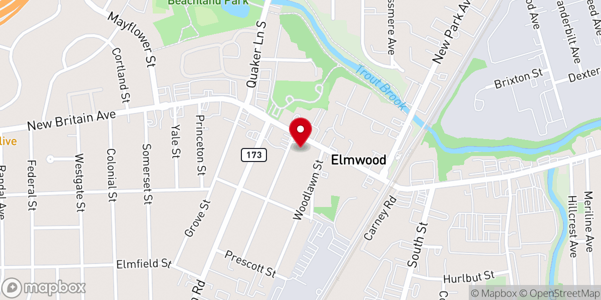 Map showing location of St. Brigid Church