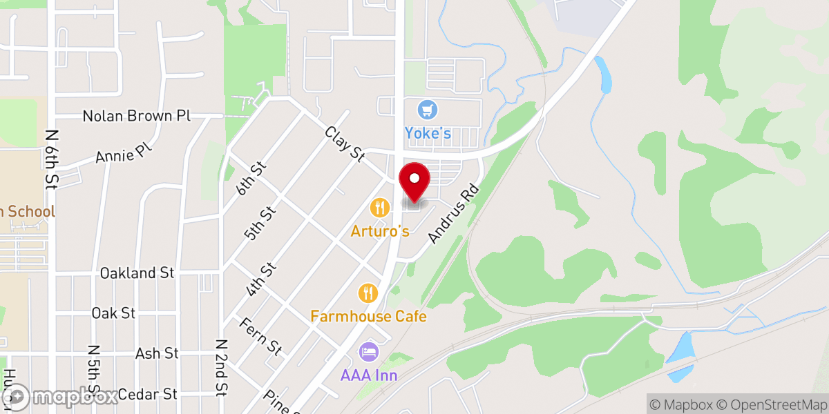 Map showing location of Living Stones Church