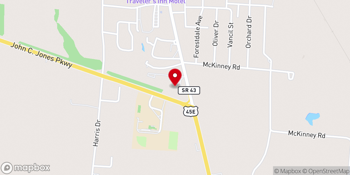 Map showing location of The People Place Assembly of God