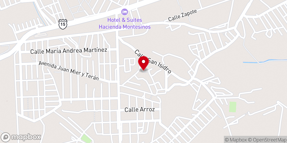 Map showing location of Iglesia Cristiana Bautista Fundamental de Morelia