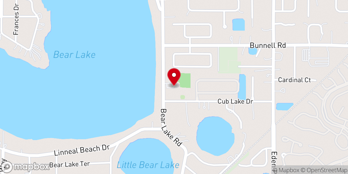 Map showing location of Revelation Church