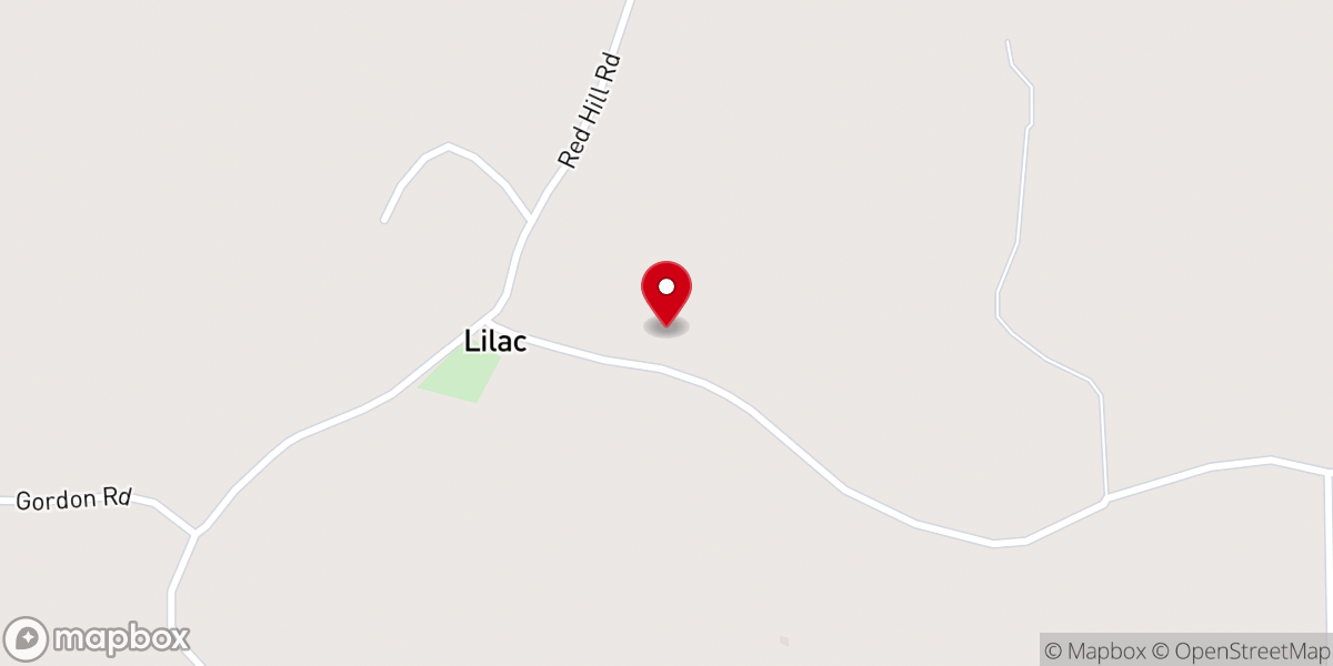 Map showing location of Unity Baptist Church