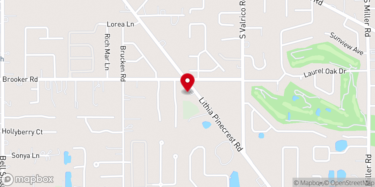 Map showing location of Living Savior Lutheran Church