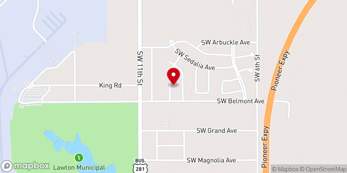 Map showing location of Barnett Chapel Activities Center
