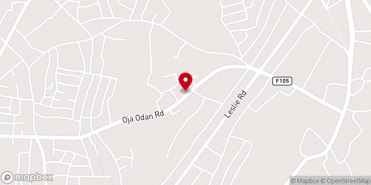 Map showing location of Christ apostolic mission church (posibility parish) ilaro