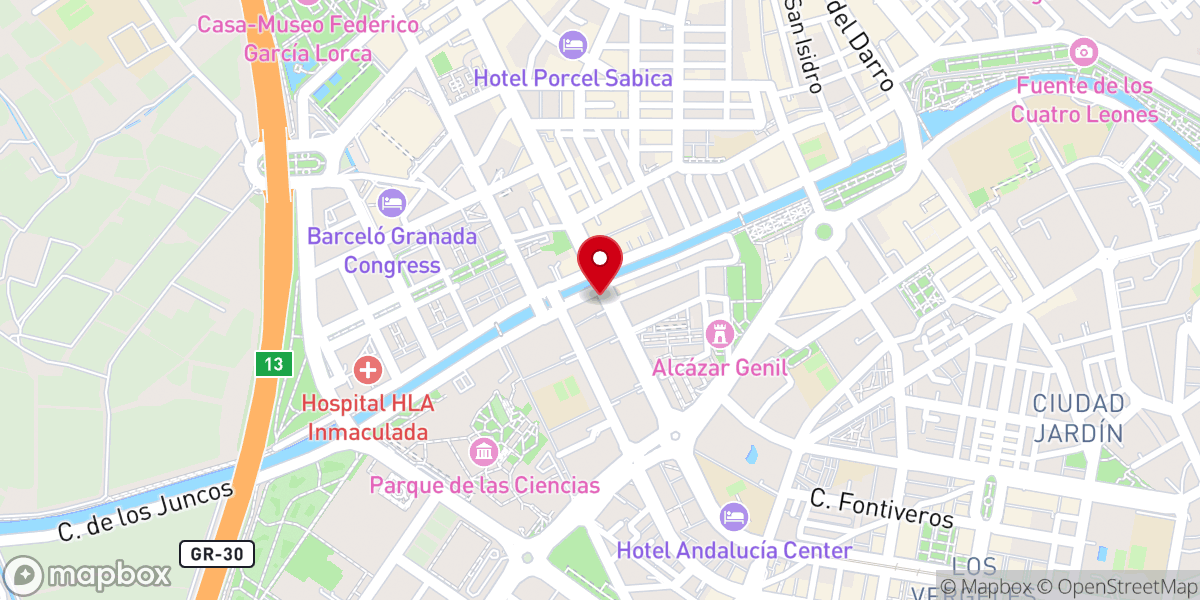 Map showing location of Misioneras Cruzadas de la Iglesia