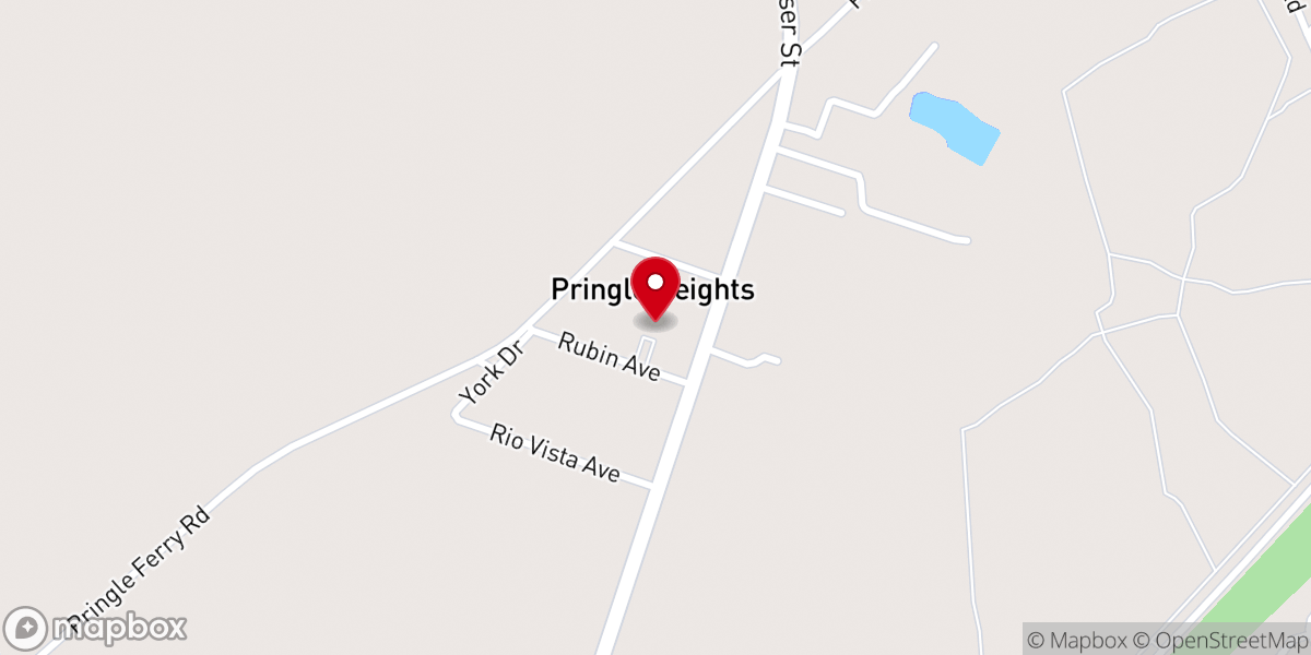 Map showing location of Ringel Heights Baptist Church