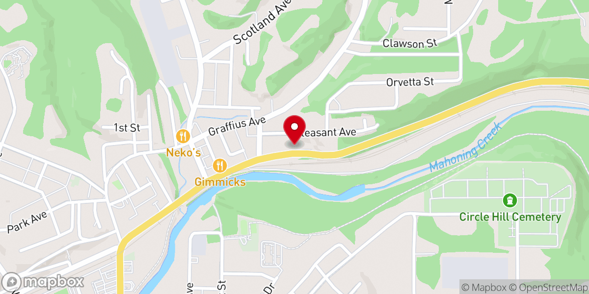 Map showing location of Hoeh Charles J