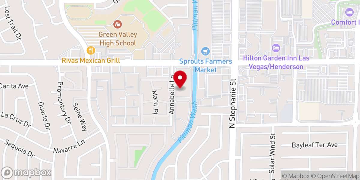 Map showing location of Adventure Weddings Las Vegas