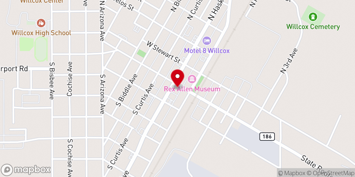 Map showing location of Mack’s Bar