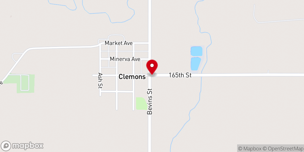 Map showing location of St John Lutheran Church LCMS