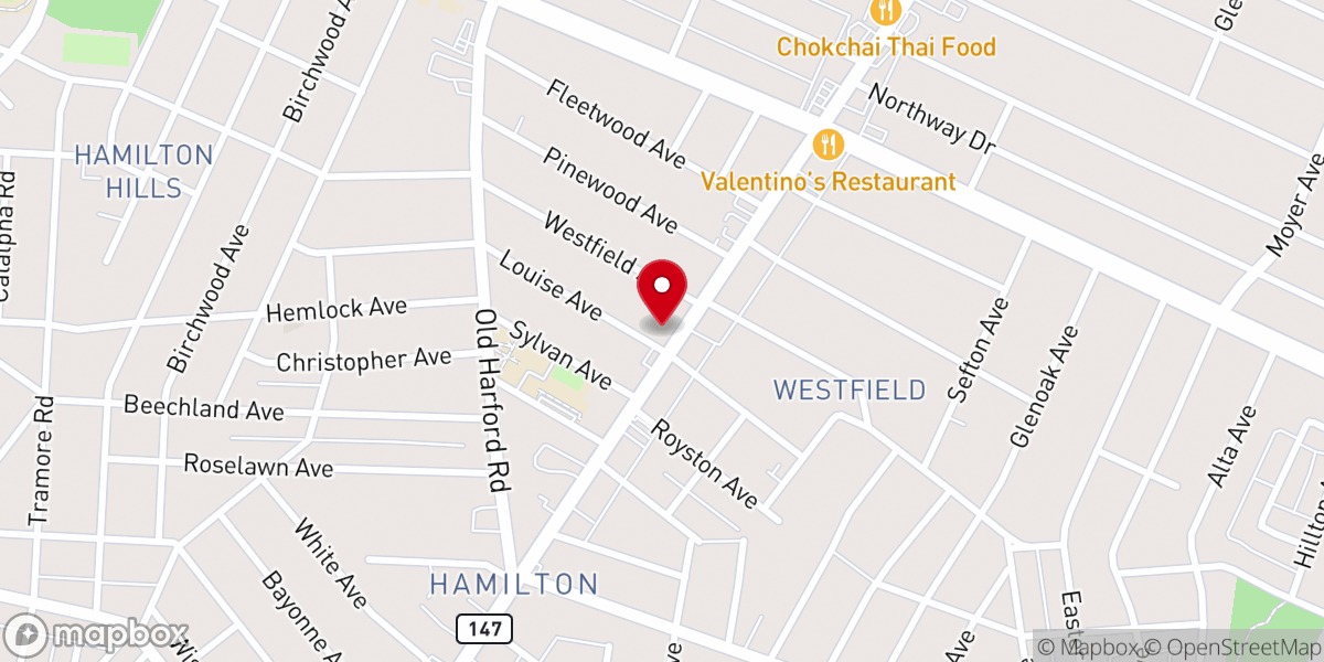 Map showing location of Mt Calvary Star Baptist Church