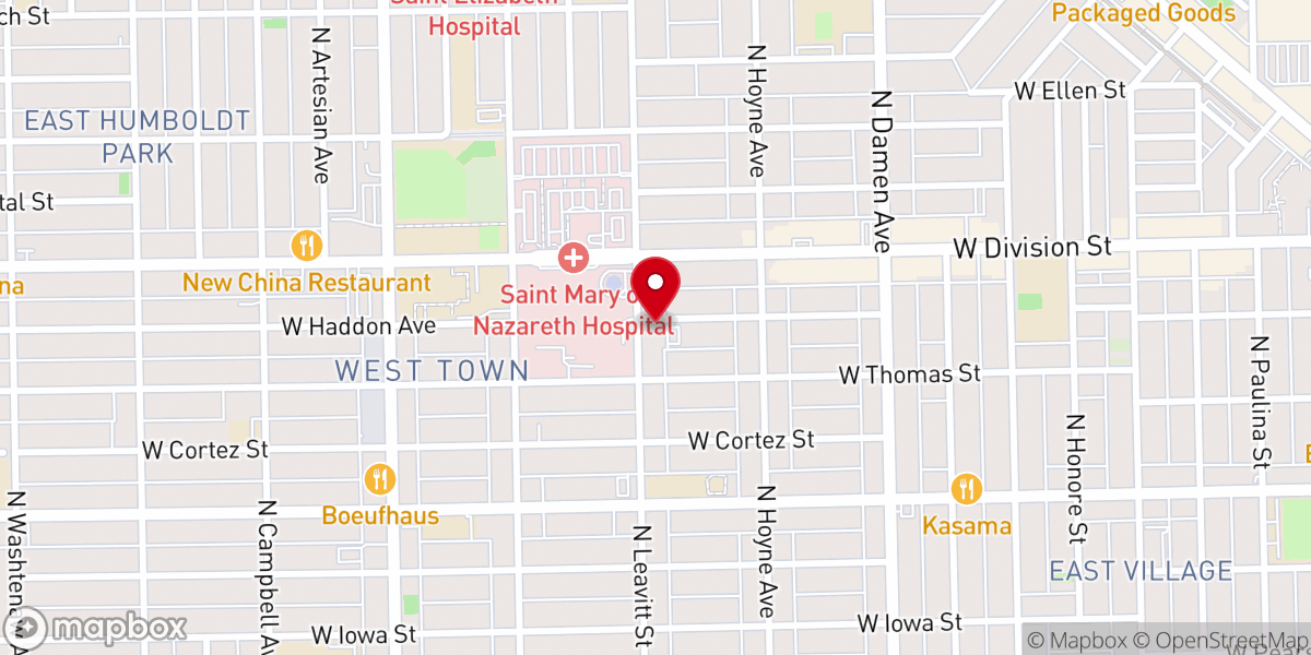 Map showing location of Holy Trinity Orthodox Cathedral