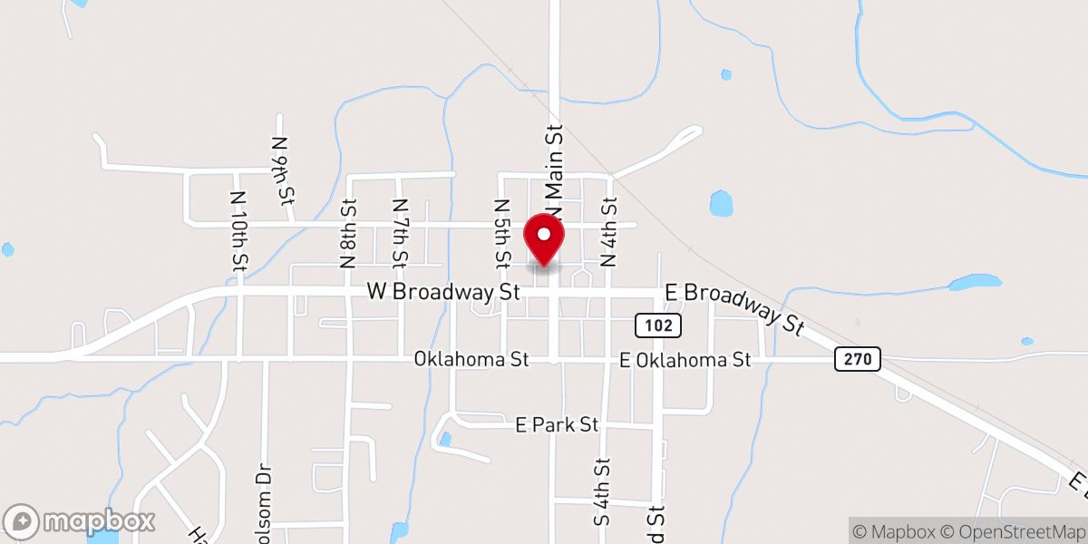 Map showing location of Clyde's Place