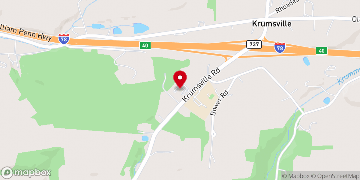Map showing location of New Jerusalem Zion United Church of Christ