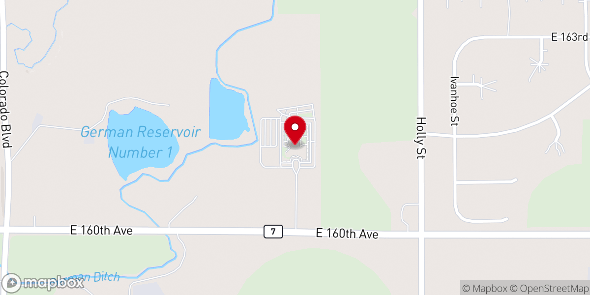 Map showing location of New Hills Church