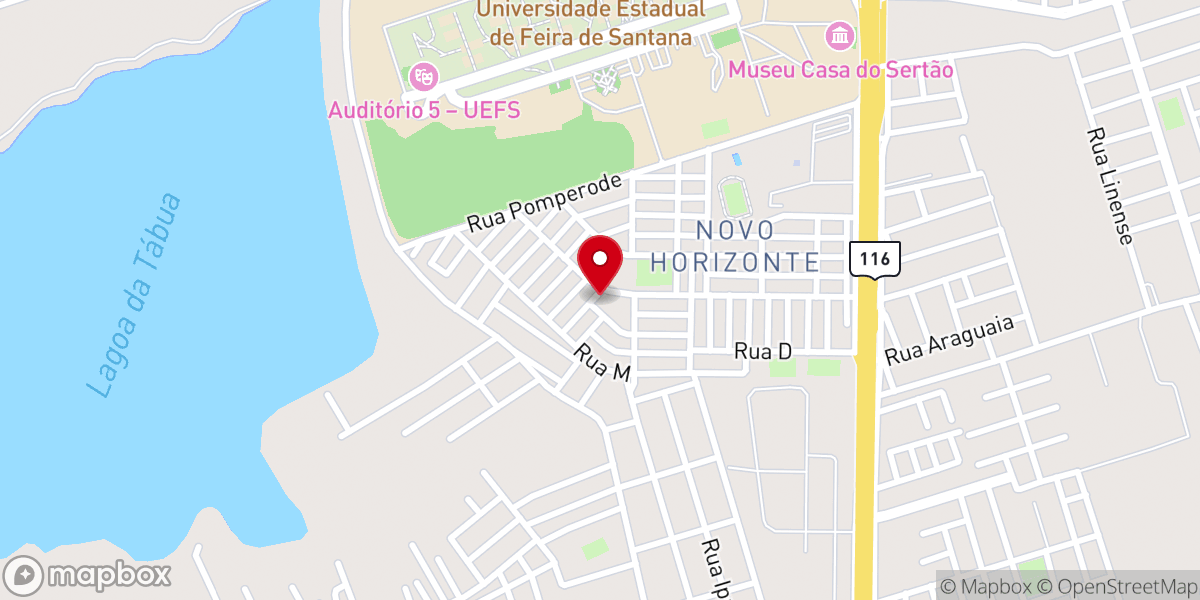 Map showing location of Igreja Católica do Feira VI