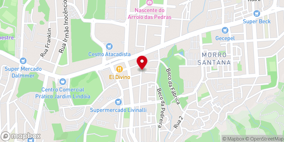 Map showing location of Igreja Batista Jardim Ypu