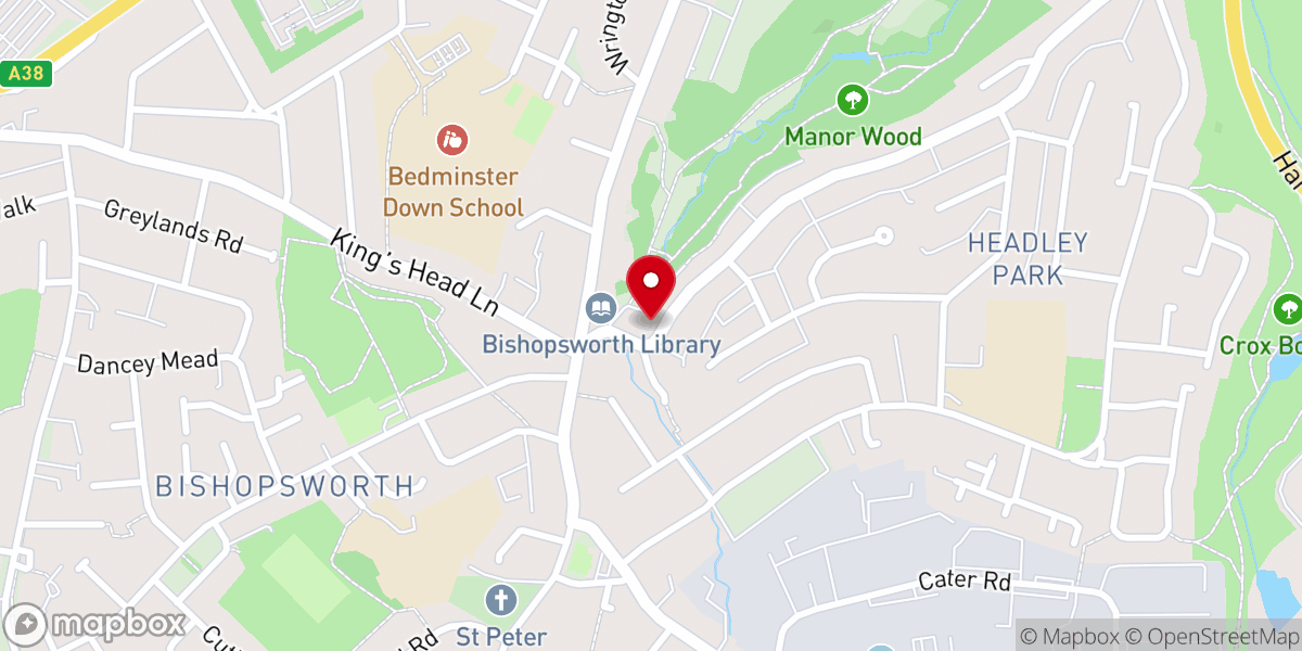 Map showing location of Headley Park Church
