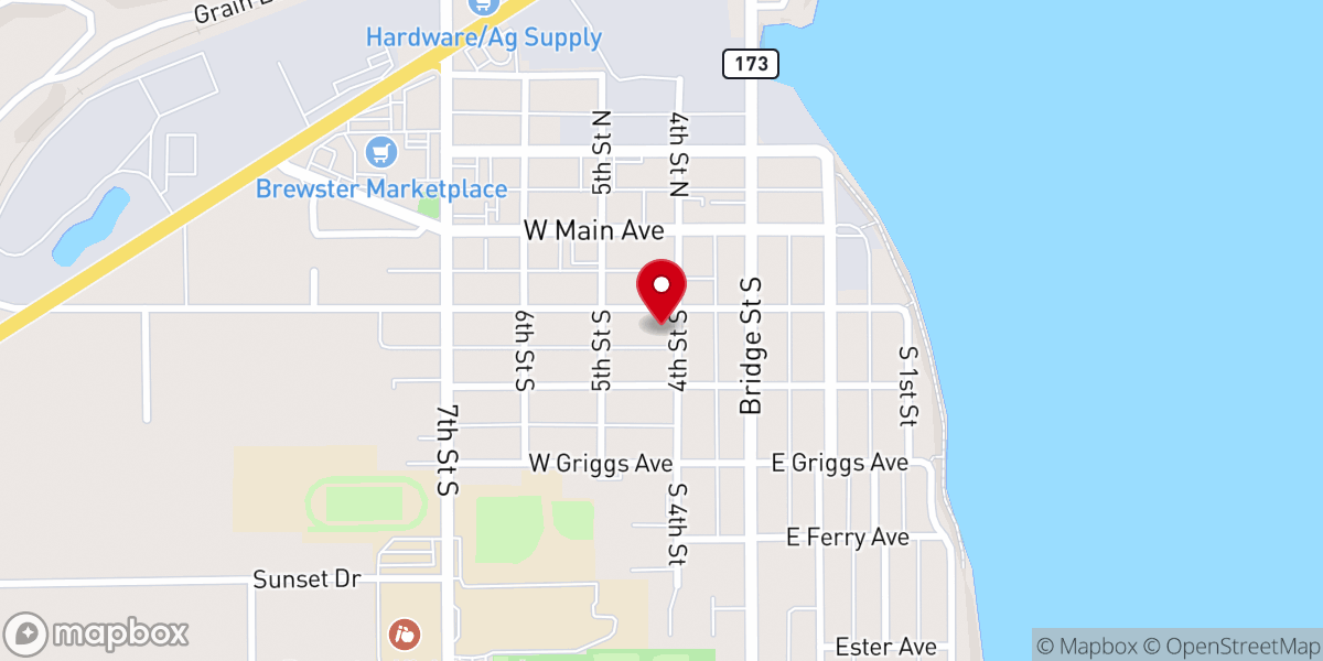 Map showing location of Community Log Church