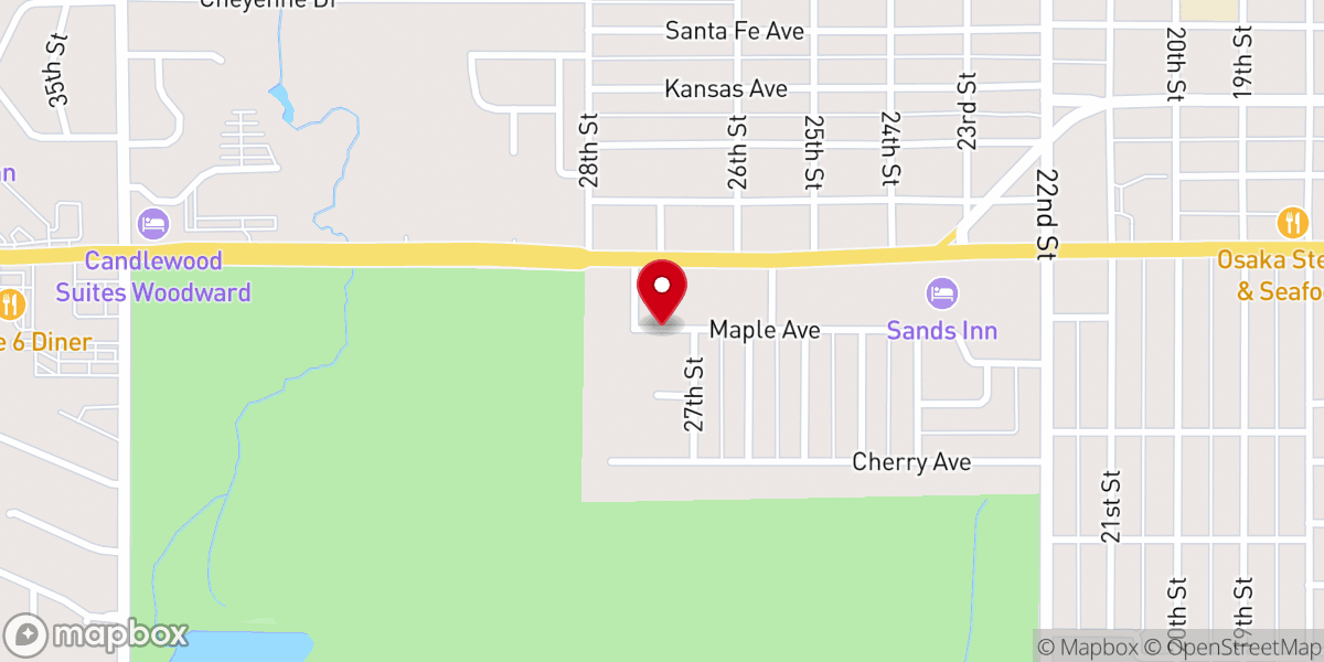 Map showing location of Northwestern Baptist Association