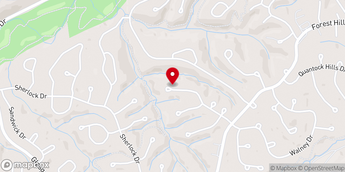 Map showing location of Greater Ozarks Barbershop Chorus