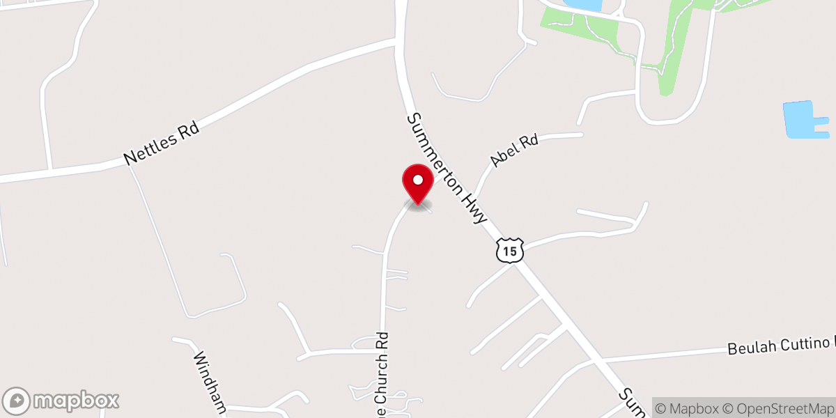 Map showing location of Lake Wood Baptist Church