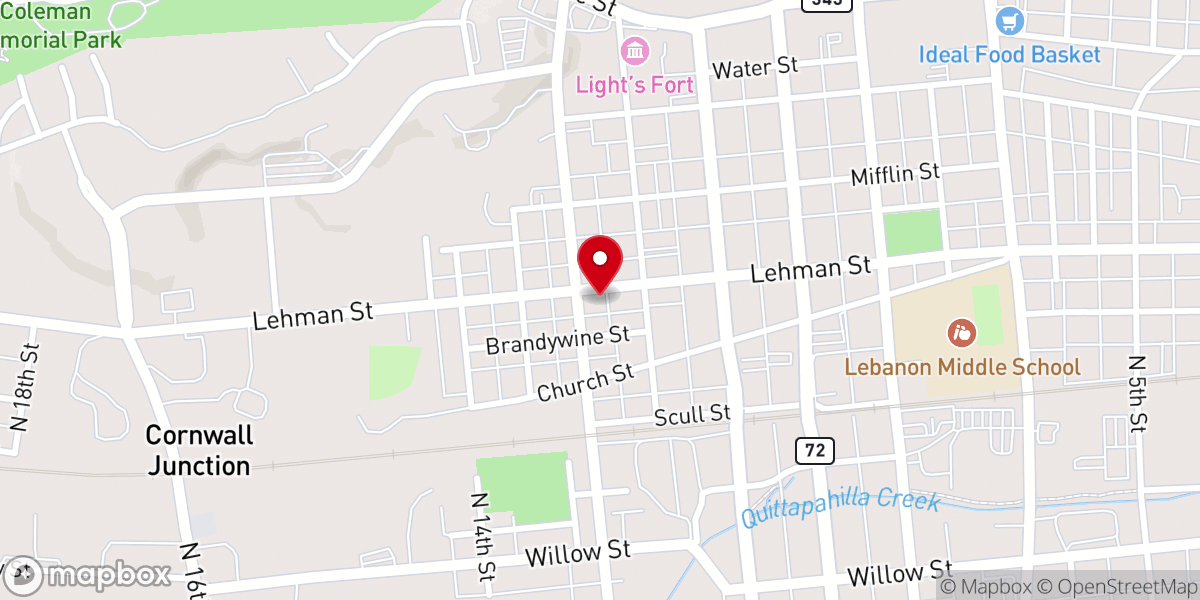 Map showing location of Iglesia Pentecostal Esmirna