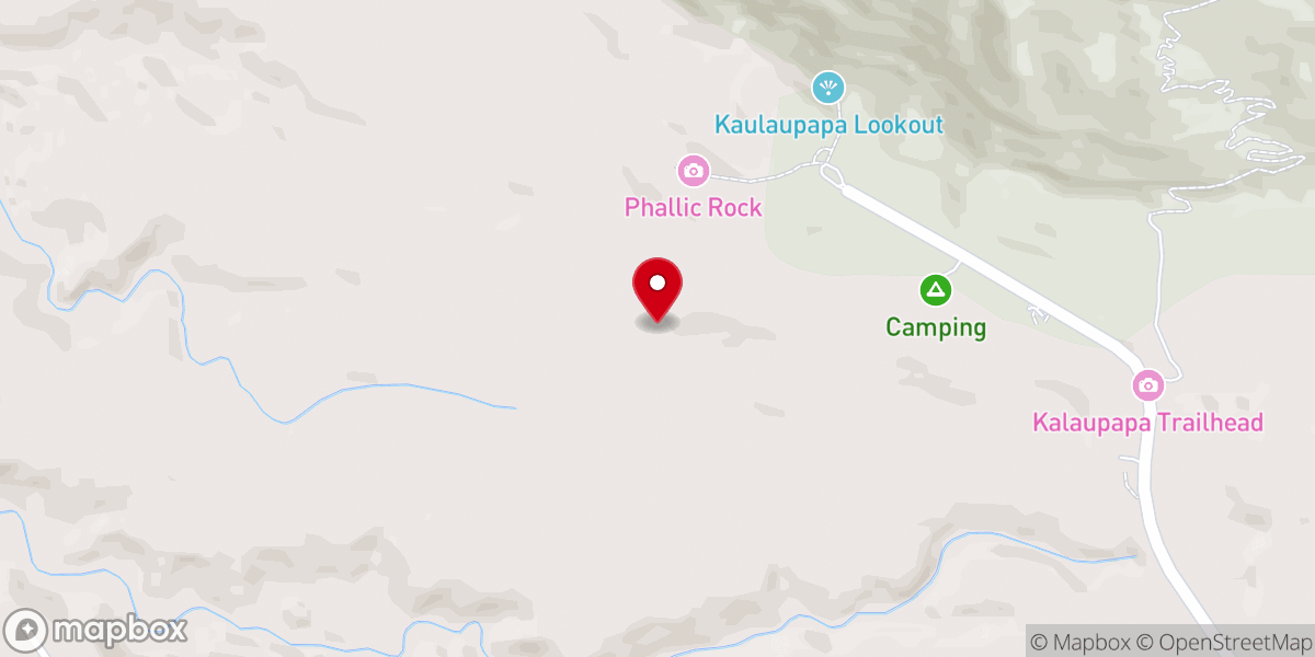 Map showing location of Pālāʻau State Park