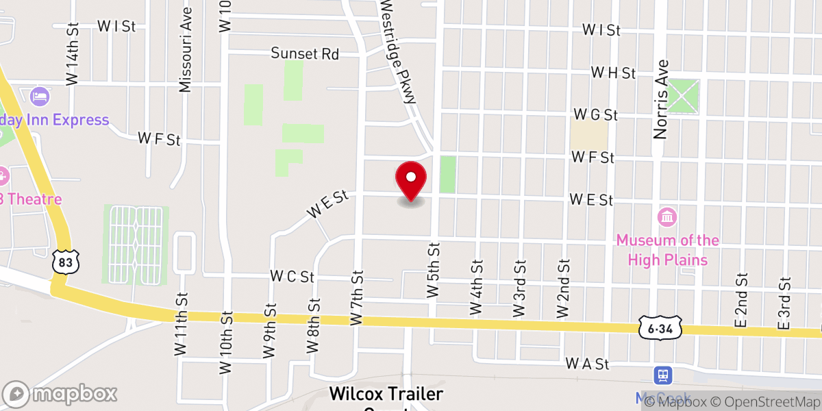 Map showing location of Cornerstone Fellowship
