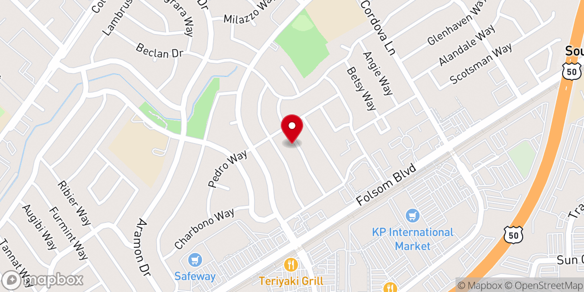 Map showing location of Chinese New Life Zion Church