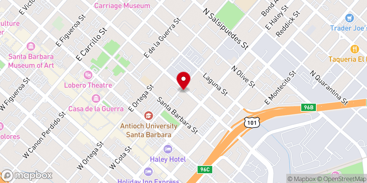 Map showing location of Bethel Church Of God In Christ
