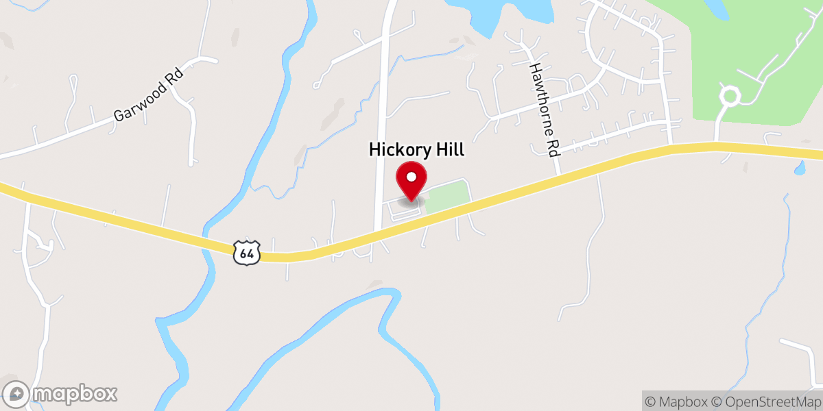 Map showing location of Freedom Baptist Church