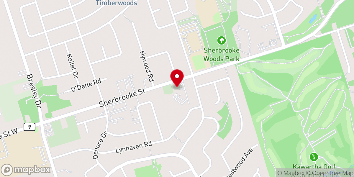 Map showing location of Westdale United Church