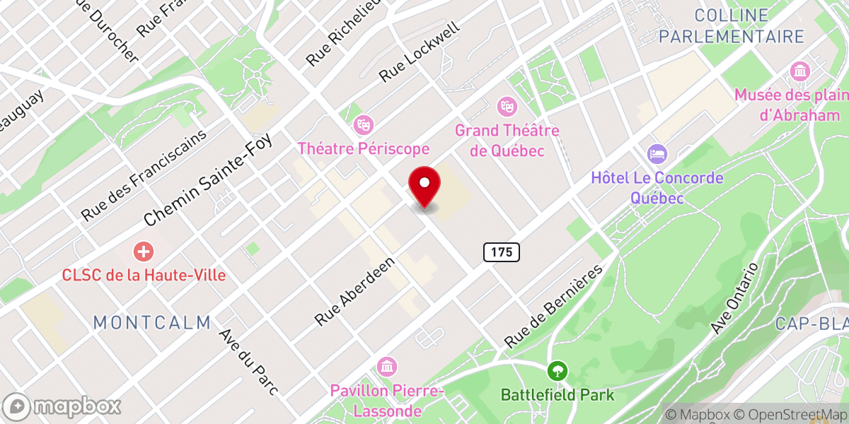 Map showing location of Saint Patrick's Catholic Church