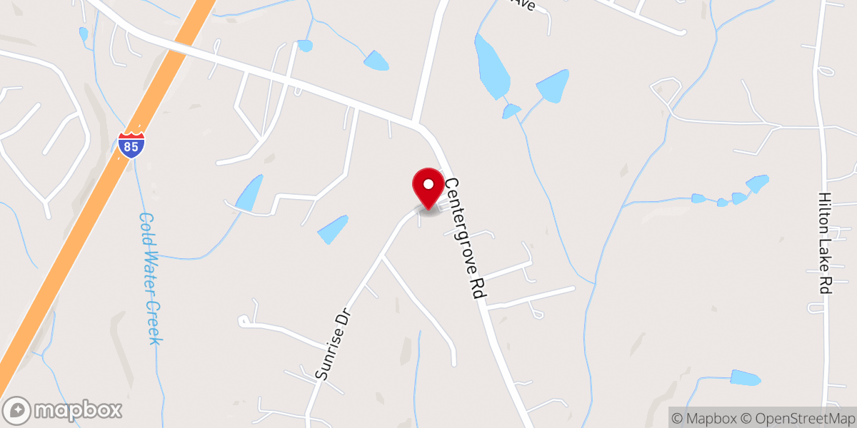 Map showing location of Solid Rock Worship Center