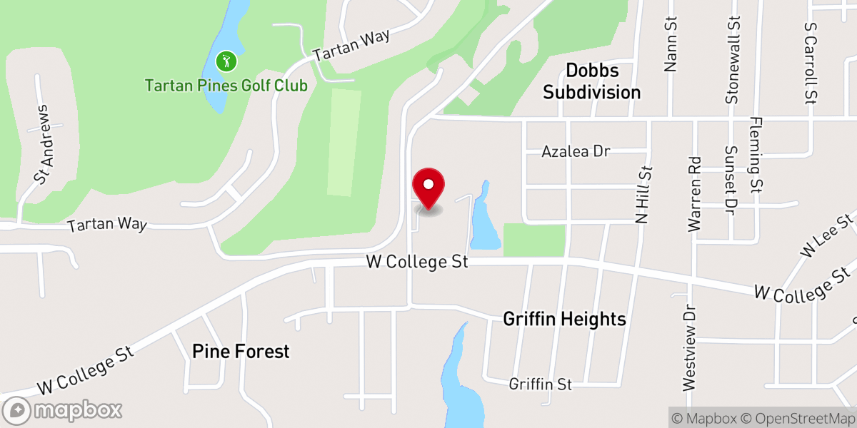 Map showing location of Faith Assembly of God